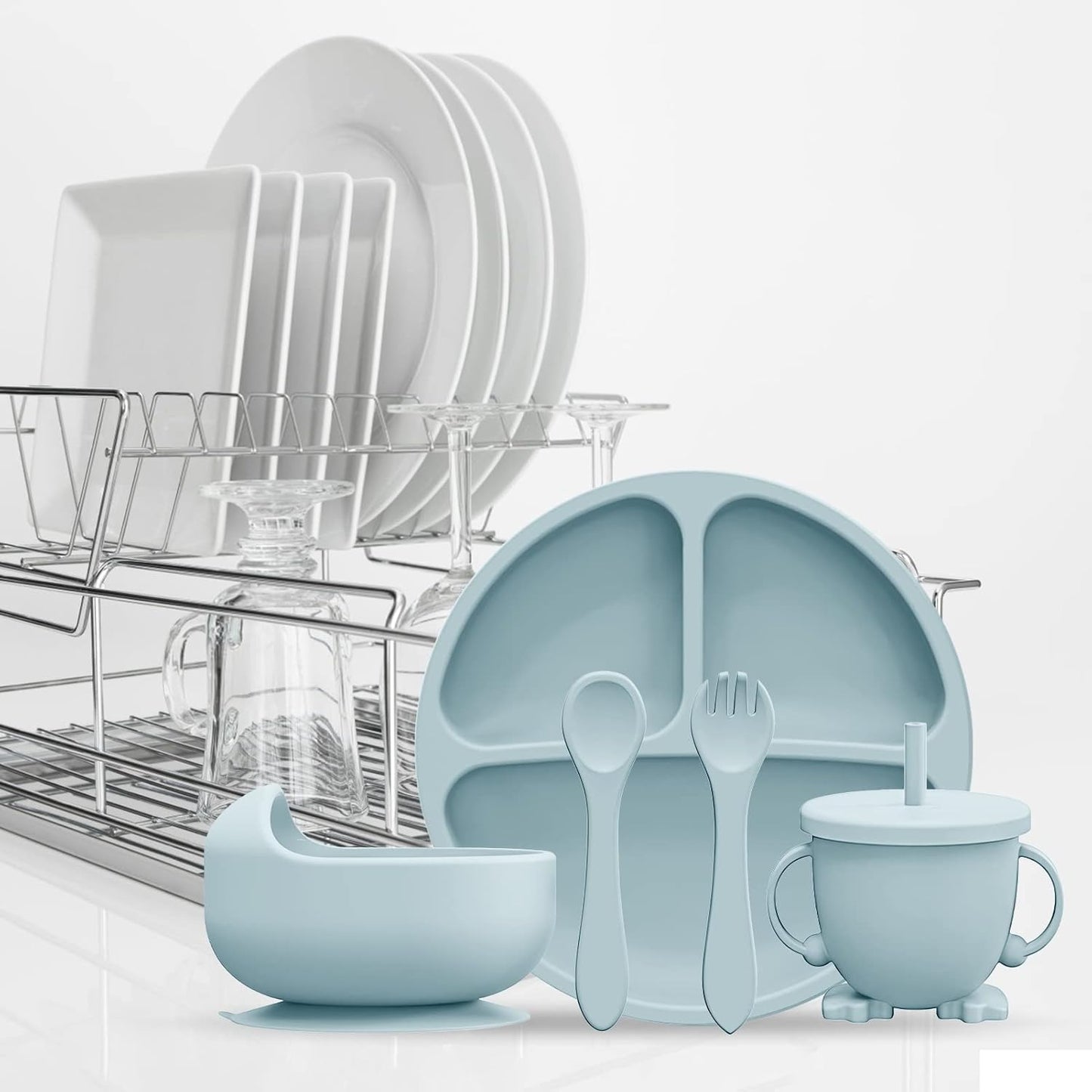 SET VAJILLA SILICONA PARA BEBÉS