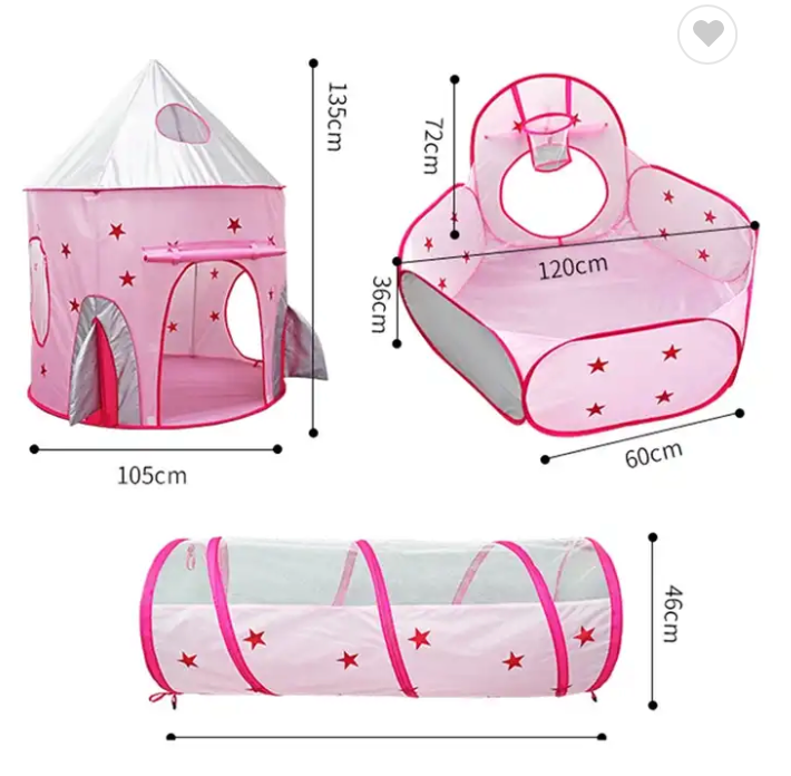CARPA TUNEL ESTRELLAS + 100PELOTAS