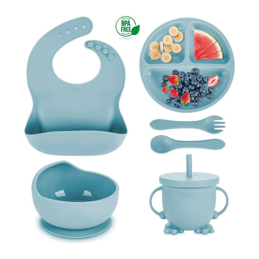 SET VAJILLA SILICONA PARA BEBÉS